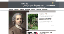 Desktop Screenshot of museejjrousseau.montmorency.fr