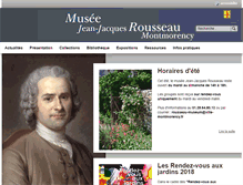 Tablet Screenshot of museejjrousseau.montmorency.fr